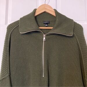 Torrid 100% Cotton Quarter Zip Pullover Sweater